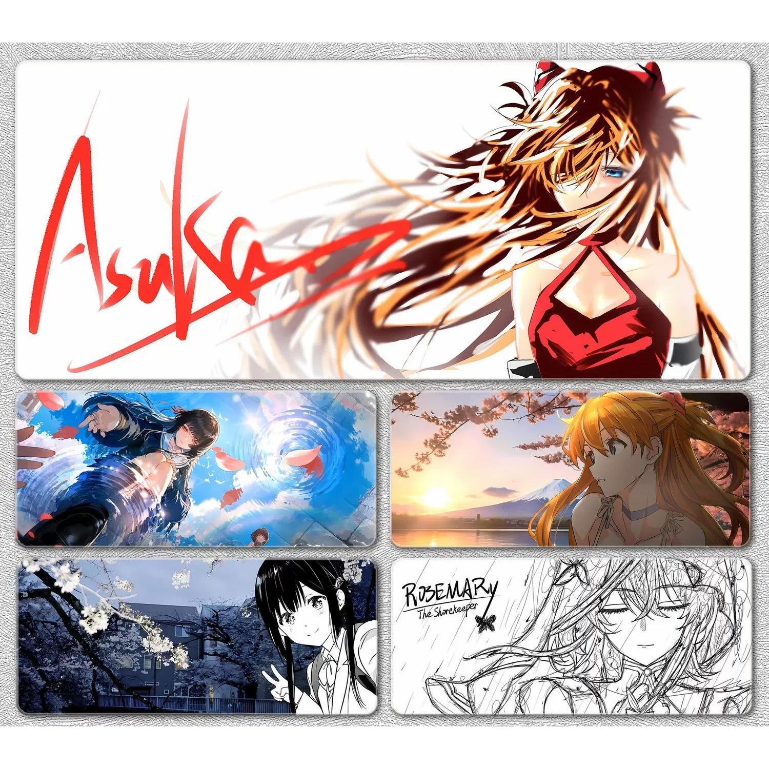 Gaming Accessories Table - Anime Character Large Mouse Pad Asuka