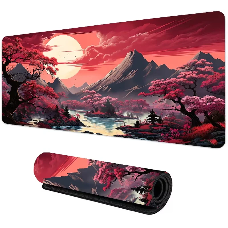 Sunset Mountain View Silicone  - Gaming Accessories Table ulasan dan harga