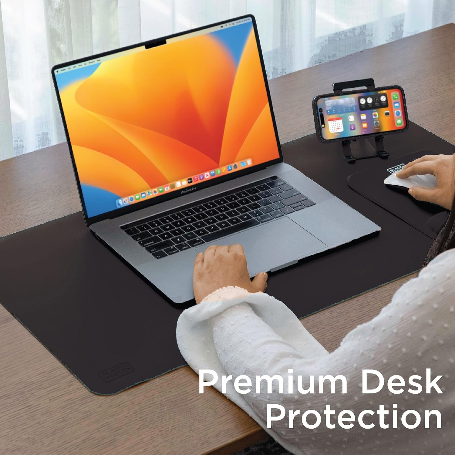Faux Leather Desk Mat for Keyb - Gaming Accessories For Desk ulasan dan harga