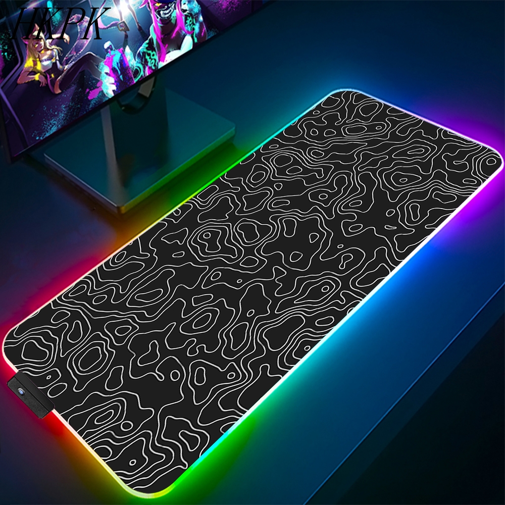 90x40cm Black And White Line R - Gaming Accessories On Sale ulasan dan harga