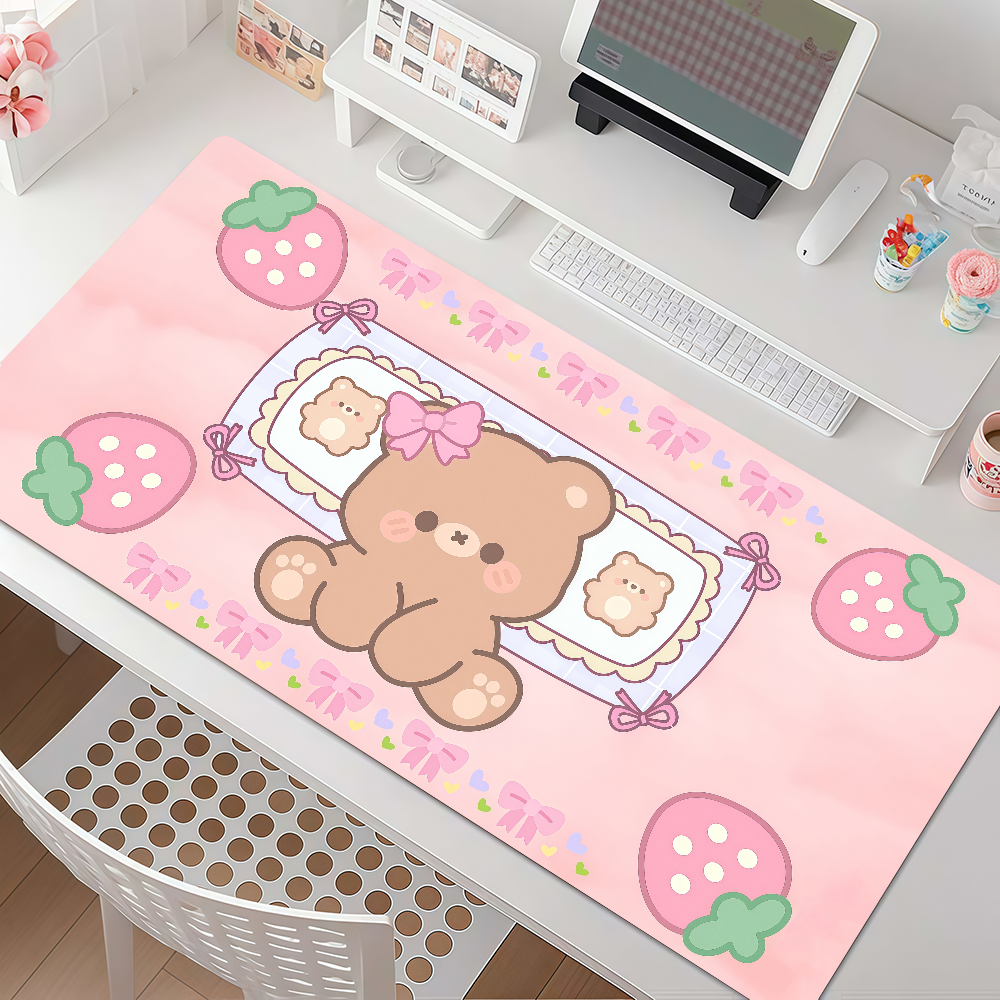 Kawaii Brown Bear Mouse Pad An - Gaming Accessories On Sale ulasan dan harga