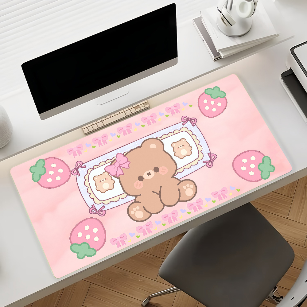 Kawaii Brown Bear Mouse Pad An - Gaming Accessories On Sale ulasan dan harga