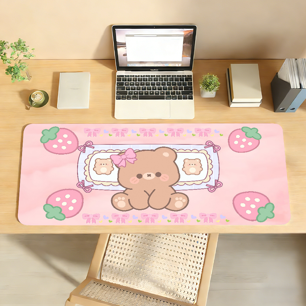 Kawaii Brown Bear Mouse Pad An - Gaming Accessories On Sale ulasan dan harga