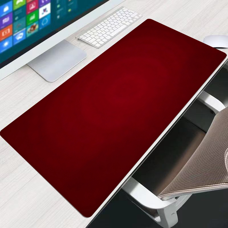 Red Mouse Pad Office Extended  - Gaming Accessories For Desk ulasan dan harga