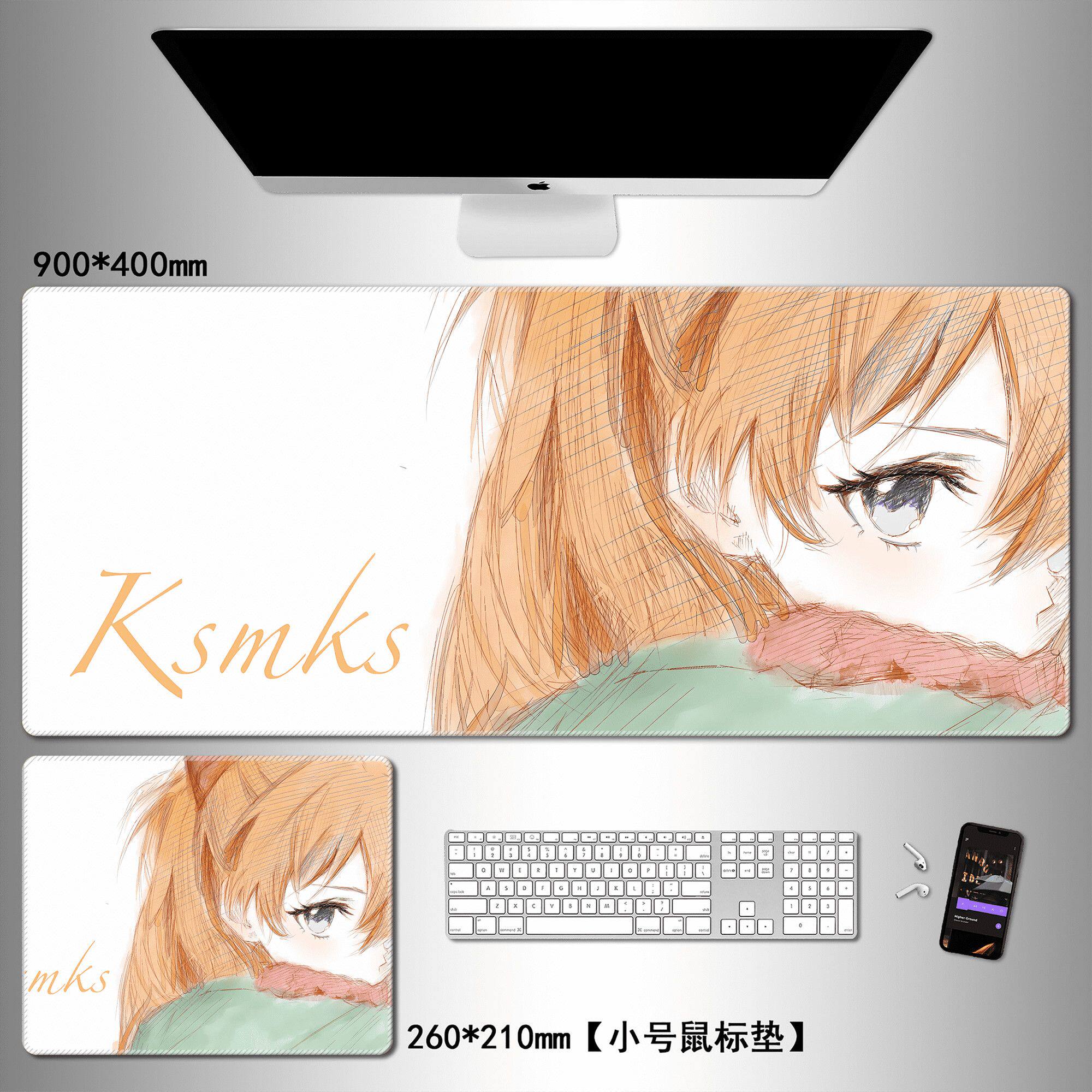 Anime Character Large Mouse Pa - Gaming Accessories Table ulasan dan harga